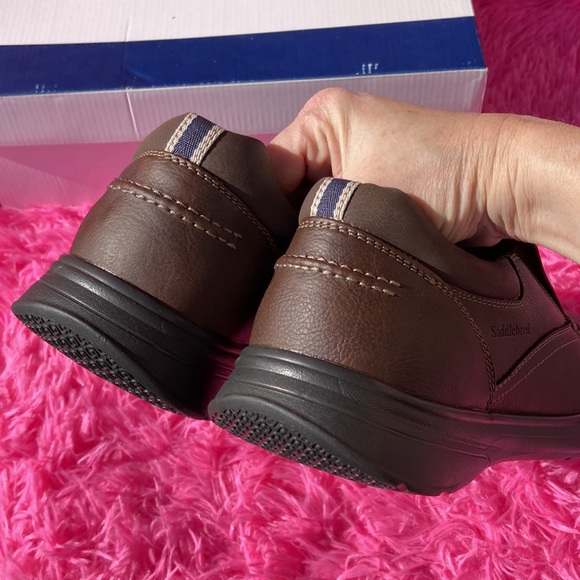 Saddlebred Tallon brown men’s loafers new in box size 11 - Picture 7 of 9